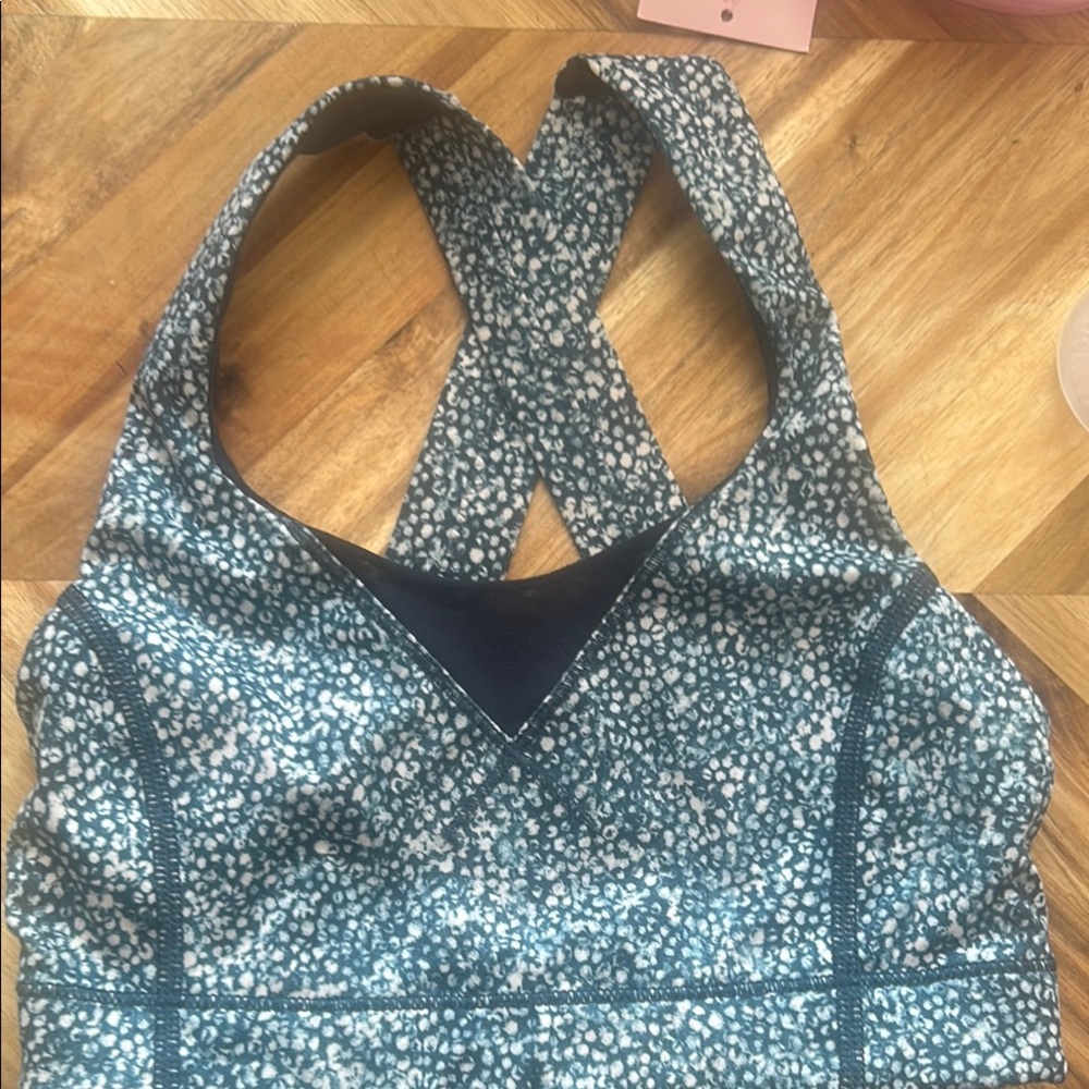 Lulu  lemonBlue Patterned Halter Top